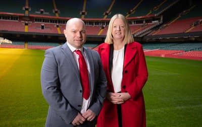 200125  New Wales Women’s Rugby Head Coach Announcement, Principality Stadium - Sean Lynn who has been appointed Head Coach of the Wales Women’s Rugby Team, with Abi Tierney Chief Executive of the WRU