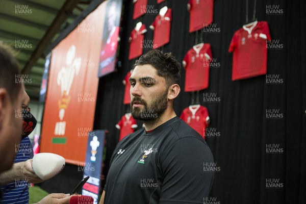 060719 - WRU - New Wales World Cup Kit Launch - Cory Hill talks to the media