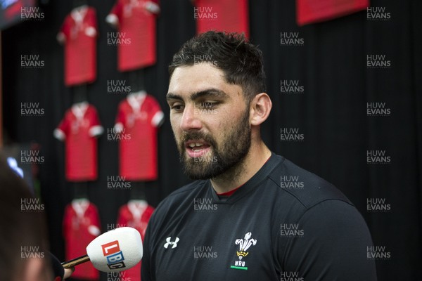 060719 - WRU - New Wales World Cup Kit Launch - Cory Hill talks to the media
