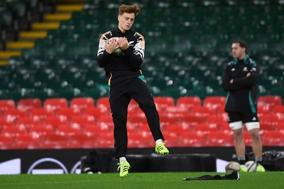 211125 - New Zealand Rugby Captains Run - Ruben Love during training ahead of the game against Wales tomorrow