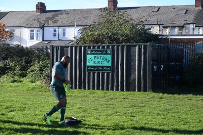 181125 - New Zealand Rugby Training - A general view of training at St Peter’s Rugby Club ahead of their upcoming match against Wales