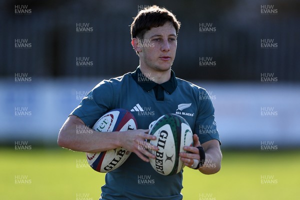 181125 - New Zealand Rugby Training - Cameron Roigard during training ahead of their upcoming match against Wales