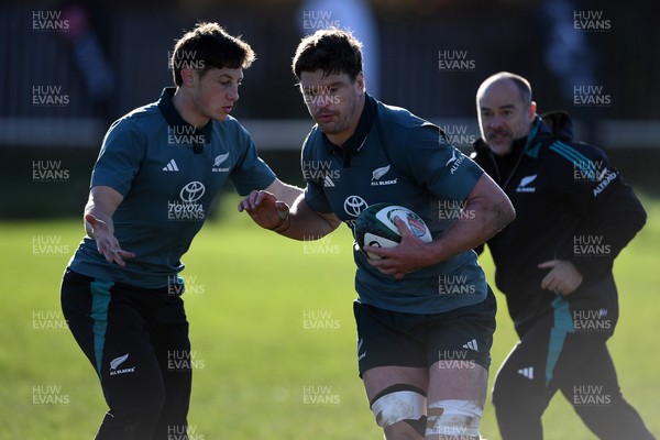 181125 - New Zealand Rugby Training - Luke Jacobson during training ahead of their upcoming match against Wales