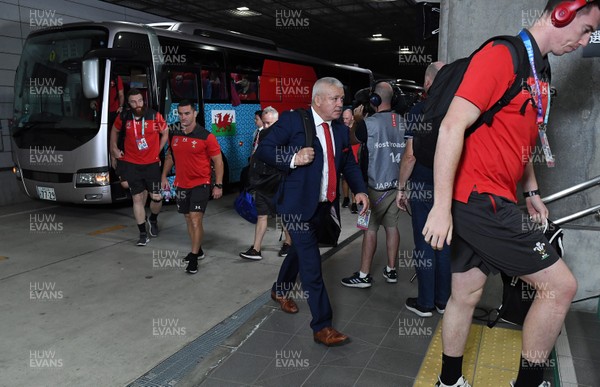 011119 - New Zealand v Wales - Rugby World Cup Bronze Final - Wales head coach Warren Gatland arrives at the stadium