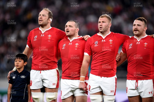 011119 - New Zealand v Wales - Rugby World Cup Bronze Final - Alun Wyn Jones, Ken Owens, Ross Moriarty and Dillon Lewis