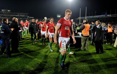 19.06.10 - New Zealand v Wales - 2010 Steinlager Series - Bradley Davies of Wales looks dejected. 