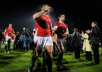 19.06.10 - New Zealand v Wales - 2010 Steinlager Series - John Yapp and Andrew Bishop of Wales looks dejected. 