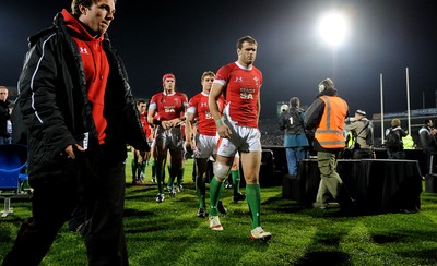 19.06.10 - New Zealand v Wales - 2010 Steinlager Series - Jamie Roberts of Wales looks dejected. 