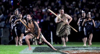 19.06.10 - New Zealand v Wales - 2010 Steinlager Series - Maori dancers perform before kick off. 
