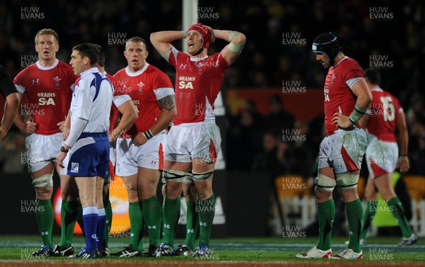 19.06.10 - New Zealand v Wales - 2010 Steinlager Series - Alun Wyn Jones of Wales looks dejected. 