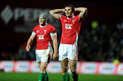 26.06.10 - New Zealand v Wales - 2010 Steinlager Series - Jonathan Davies and Jamie Roberts of Wales. 