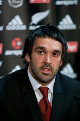 26.06.10  New Zealand v Wales... Jonathan Thomas at the media conference. 