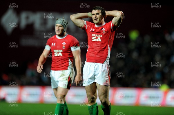 26.06.10 - New Zealand v Wales - 2010 Steinlager Series - Jonathan Davies and Jamie Roberts of Wales. 