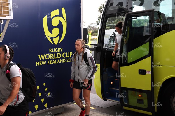 291022 - New Zealand v Wales, Women’s World Cup Quarter-Final -  Hannah Jones of Wales arrives