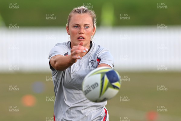 291022 - New Zealand v Wales, Women’s World Cup Quarter-Final -  Megan Webb of Wales during the warm up