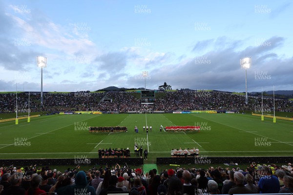 291022 - New Zealand v Wales, Women’s World Cup Quarter-Final -  A general view of Northland Events Centre during the anthems