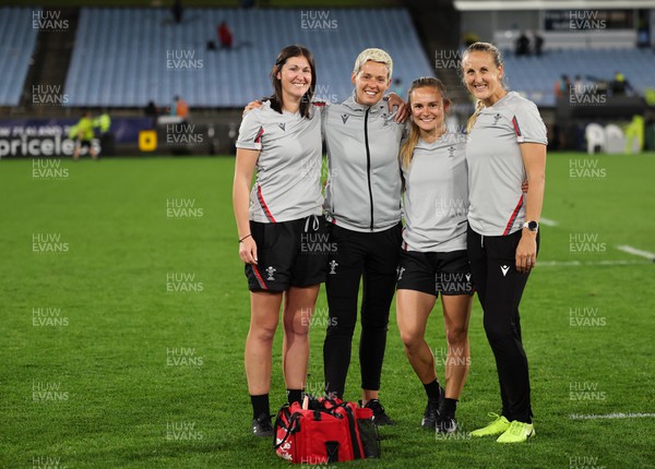 291022 - New Zealand v Wales, Women’s World Cup Quarter-Final - Gwennan Williams, Hannah John, Cara Jones and Jo Perkins 