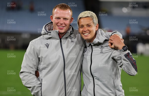 291022 - New Zealand v Wales, Women’s World Cup Quarter-Final - Jamie Cox and Hannah John