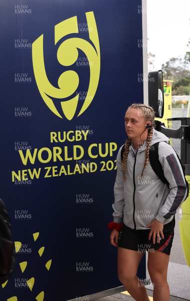 291022 - New Zealand v Wales, Women’s World Cup Quarter-Final - Hannah Jones of Wales arrives at the stadium