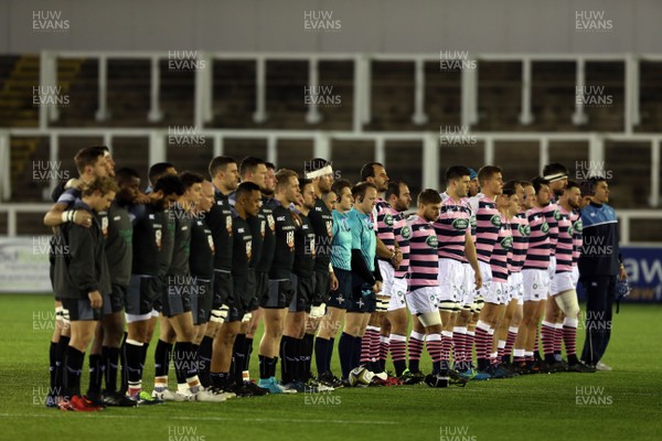 111117 - Newcastle Falcons v Cardiff Blues - Anglo-Welsh Cup - A two minute silence to mark Remembrance Day