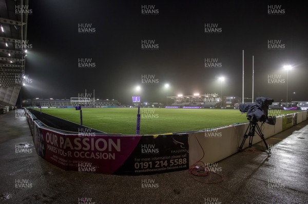 111220 - Newcastle Falcons v Cardiff Blues - European Challenge Cup - A general view of the inside Kingston Park