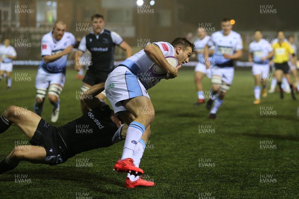 111220 - Newcastle Falcons v Cardiff Blues - European Challenge Cup - Dillon Lewis of Cardiff in action