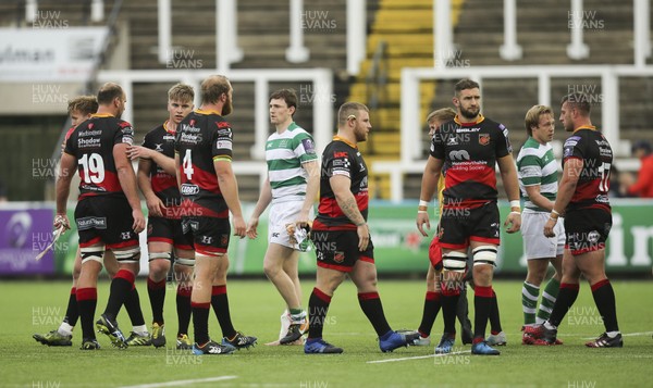 141017 - Newcastle Falcons v Dragons, European Challenge Cup - Dragons players at the end of the match