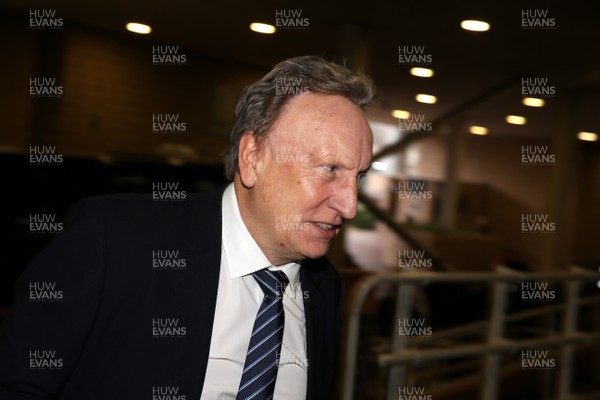 190119 - Newcastle United v Cardiff City - Premier League - The Cardiff City team arrive including manager Neil Warnock
