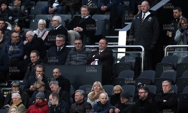 190119 - Newcastle United v Cardiff City - Premier League - Newcastle United chairman Mike Ashley in the crowd