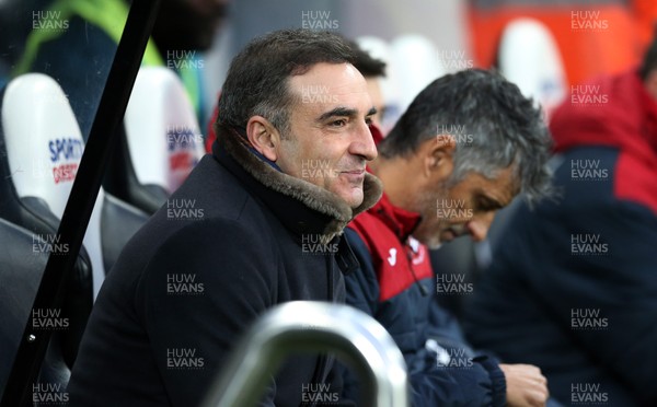 130118 - Newcastle United v Swansea City - Premier League -  Swansea City manager Carlos Carvalhal prior to kick off