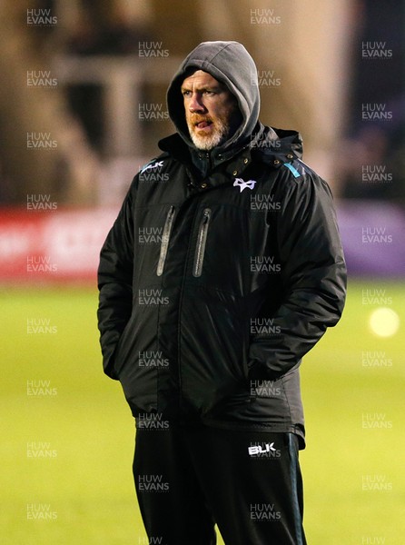 210117 - Newcastle v Ospreys - European Rugby Challenge Cup - Steve Tandy looks on by Huw Evans Agency