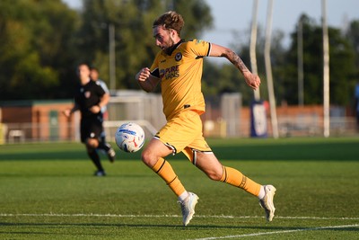 080726 - Newport City v Newport County - Pre Season Friendly - Lewis Jamieson of Newport County