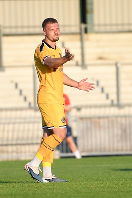 080726 - Newport City v Newport County - Pre Season Friendly - Cole Jarvis of Newport County