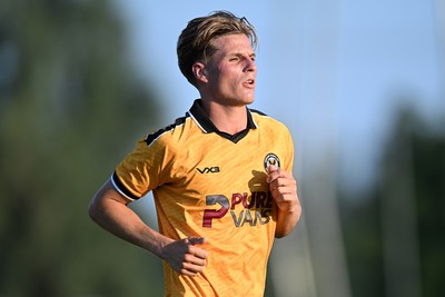080726 - Newport City v Newport County - Pre Season Friendly - Tom Davies of Newport County
