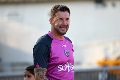 080726 - Newport City v Newport County - Pre Season Friendly - Newport County interim Head Coach, Chris Todd
