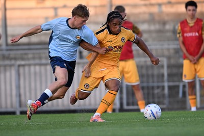 080726 - Newport City v Newport County - Pre Season Friendly - Moses Alexander-Walker of Newport County