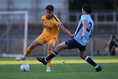 080726 - Newport City v Newport County - Pre Season Friendly - Harrison Biggins of Newport County