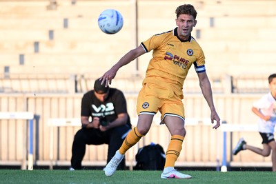 080726 - Newport City v Newport County - Pre Season Friendly - Harrison Biggins of Newport County