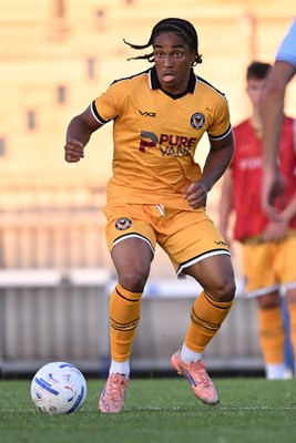 080726 - Newport City v Newport County - Pre Season Friendly - Moses Alexander-Walker of Newport County