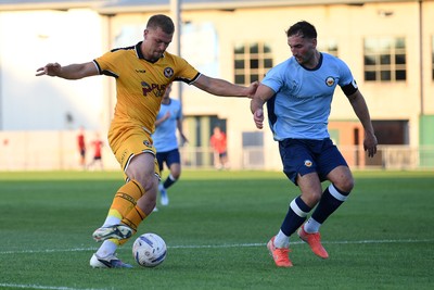 080726 - Newport City v Newport County - Pre Season Friendly - Cole Jarvis of Newport County