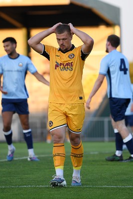 080726 - Newport City v Newport County - Pre Season Friendly - Cole Jarvis of Newport County