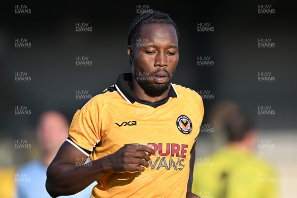 080726 - Newport City v Newport County - Pre Season Friendly - Yahya Bamba of Newport County scores the first goal of the game