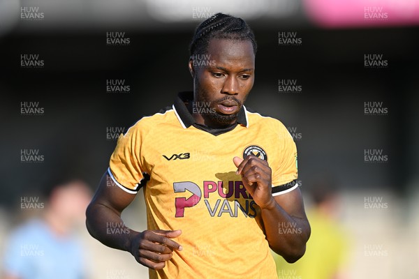 080726 - Newport City v Newport County - Pre Season Friendly - Yahya Bamba of Newport County scores the first goal of the game