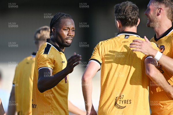 080726 - Newport City v Newport County - Pre Season Friendly - Yahya Bamba of Newport County scores the first goal of the game
