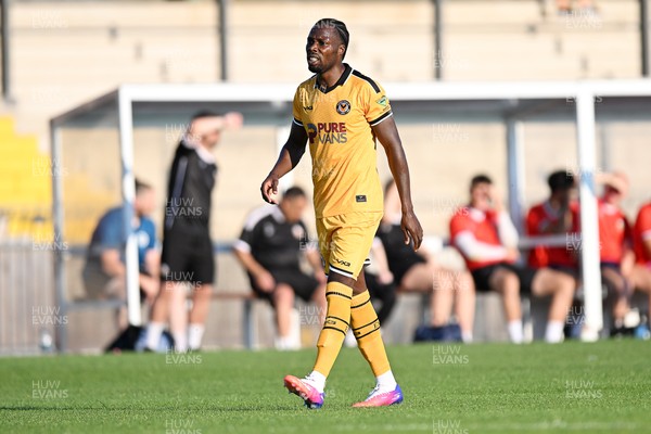 080726 - Newport City v Newport County - Pre Season Friendly - Yahya Bamba of Newport County