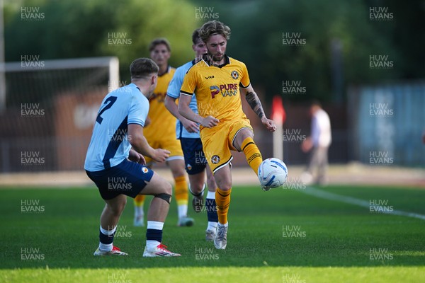 080726 - Newport City v Newport County - Pre Season Friendly - Lewis Jamieson of Newport County