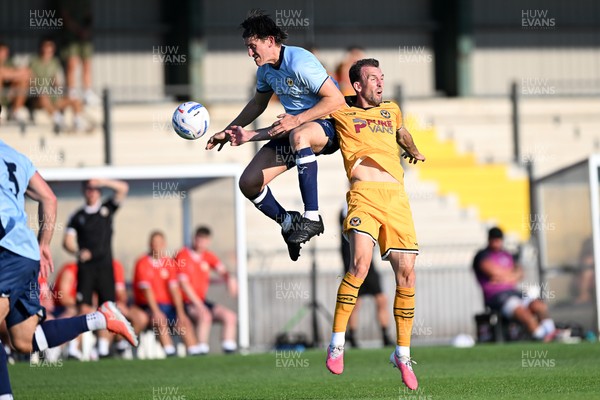 080726 - Newport City v Newport County - Pre Season Friendly - Ciaran Brennan of Newport County