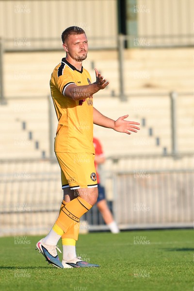 080726 - Newport City v Newport County - Pre Season Friendly - Cole Jarvis of Newport County