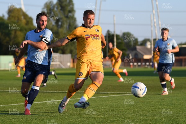 080726 - Newport City v Newport County - Pre Season Friendly - Cole Jarvis of Newport County