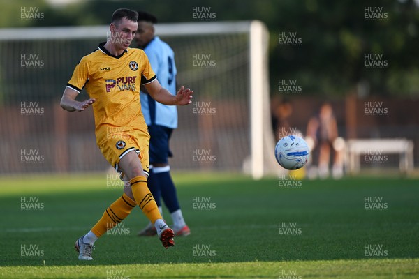 080726 - Newport City v Newport County - Pre Season Friendly - Ciaran Brennan of Newport County